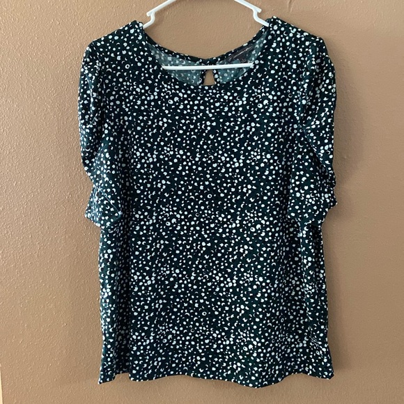 Adrianna Papell Puff Sleeve Shirt - Picture 1 of 4